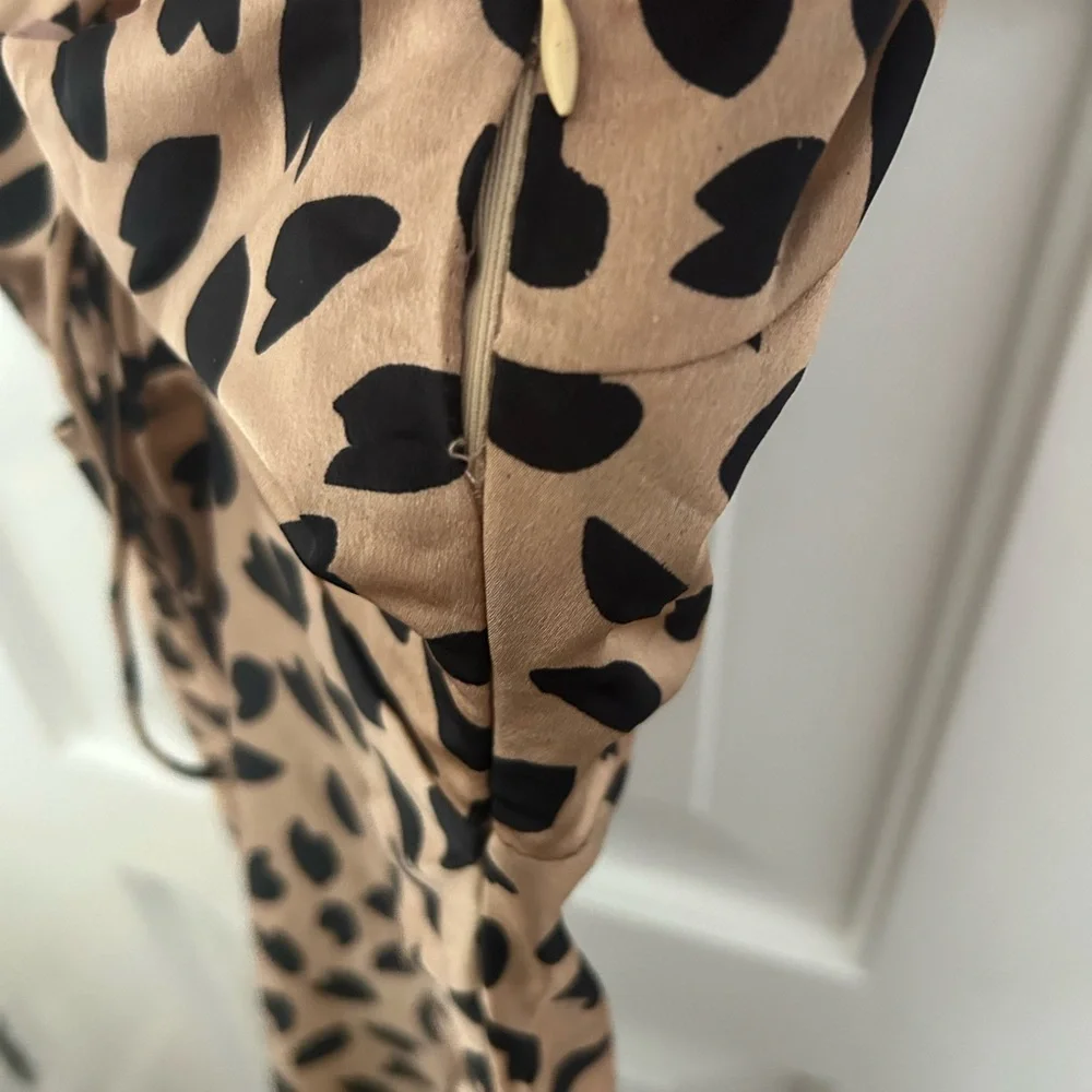 Hello Molly Leopard Print Slip Midi Dress - Picture 5 of 8